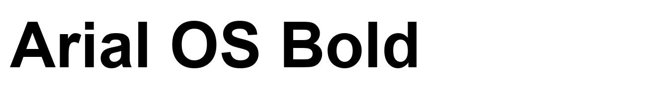 Arial OS Bold